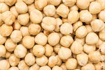 Fresh Hazelnuts Close Up Details