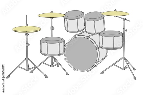 Cartoon Illustration Of Drum Set Buy This Stock Illustration And Explore Similar Illustrations At Adobe Stock Adobe Stock