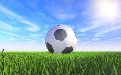 Foto-Lamellenvorhang - 3D - Football (II) (von marog-pixcells)