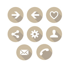Poster - Modern flat icons vector