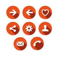 Poster - Modern flat icons vector