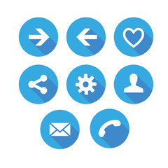 Poster - Modern flat icons vector