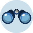 Binoculars Flat  Icon