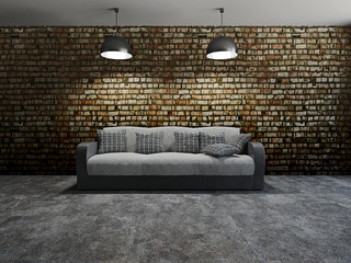 Wall Mural - Sofa with pillows