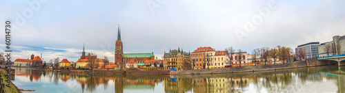 Obraz w ramie Wroclaw old city panorama