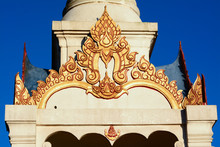 Gable Of Buddha Pavilion On Phu Rua ,Thailand. 