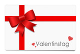 Fototapeta  - Geschenkkarte Valentinstag