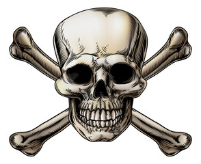 Sticker - Skull and Crossbones Icon