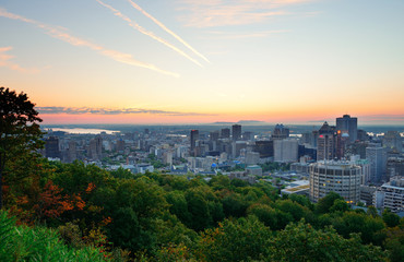 Fototapete - Montreal sunrise