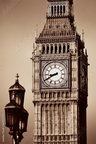 Obraz w ramie Big Ben closeup