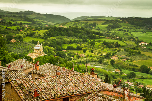 Green valley and red roofs ...