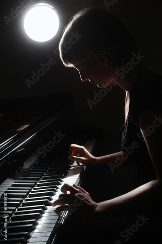 Fotomural Piano classical music musician player