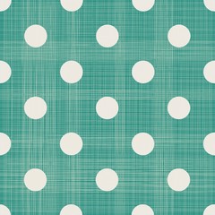 Leinwandbilder - abstract geometric retro seamless polka dot background