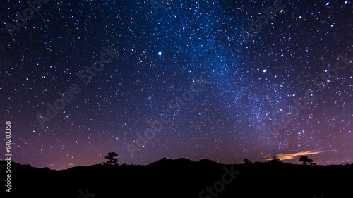 Fotomural Nachtlandschaft auf Teneriffa