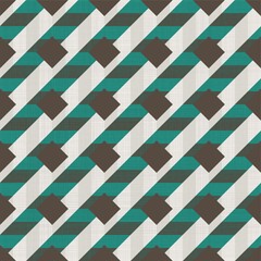 Poster - seamless retro pattern with diagonal green  lines