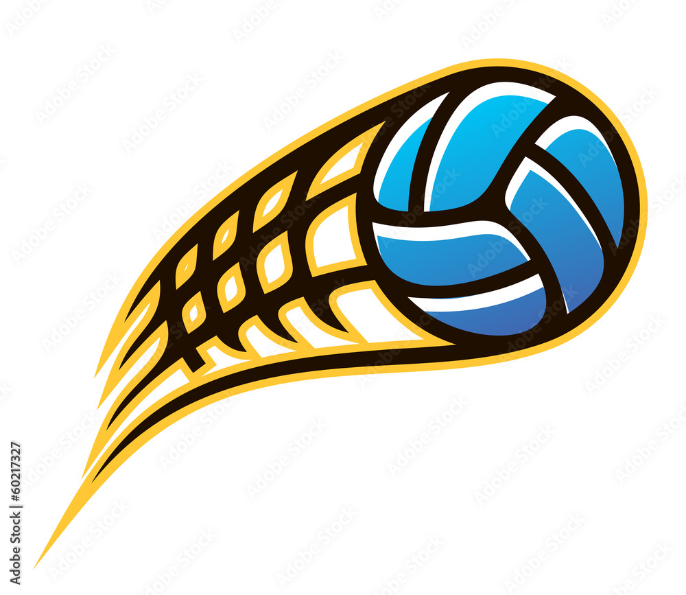 Speeding ball flying through the air Stock Vector | Adobe Stock