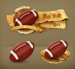 Sticker - American Football, vector icon