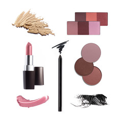 Collection of various make up accessories