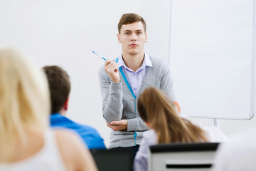 Wall Mural - Teacher at lesson