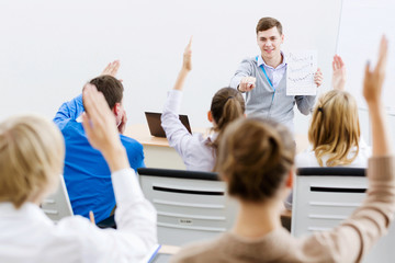 Wall Mural - Teacher at lesson