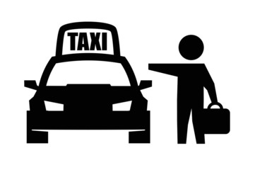 Wall Mural - Taxi icon