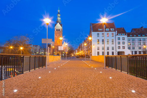 Dekoracja na wymiar  stare-miasto-elblag-noca-w-polsce