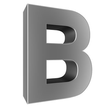 3d letter collection - B
