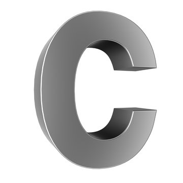 3d letter collection - C