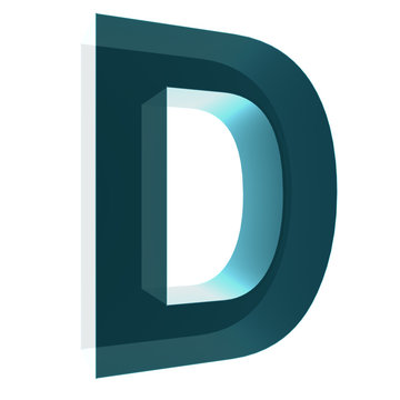 3d letter collection - D