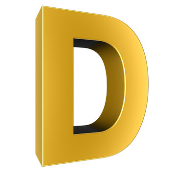 3d letter collection - D