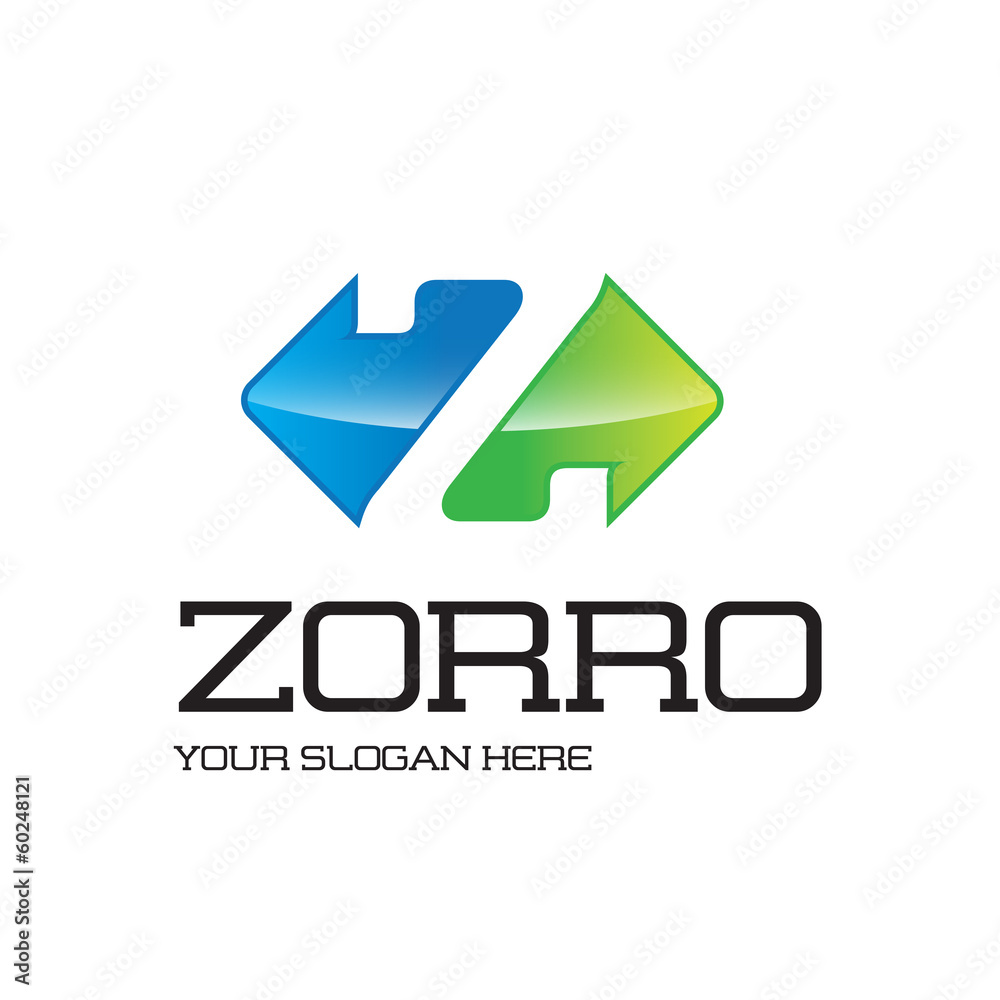 Zorro Letter Z Logo Stock Vector | Adobe Stock, image size:1000x1000
