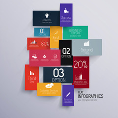 Wall Mural - minimal infographics. flat design. vector