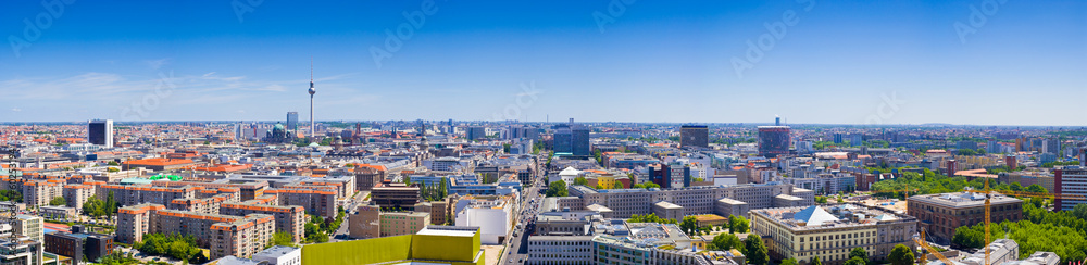 Fernsehturm television tower, Berlin views, Germany - obrazy, fototapety, plakaty 