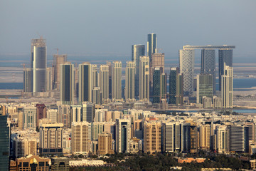 Wall Mural - Highrise buildings in Abu Dhabi, United Arab Emirates