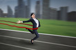© Creativa Images - Businesswoman winning the race
