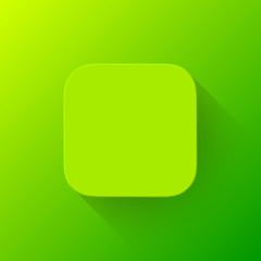 Fototapete - Green Technology App Icon Blank Template