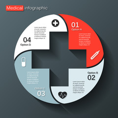 Modern vector template for your medical project