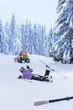 © CandyBox Images - Ski patrol rescue injured skier after accident