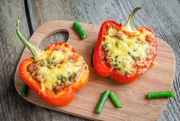 Canvas Print - Stuffed pepper with meat