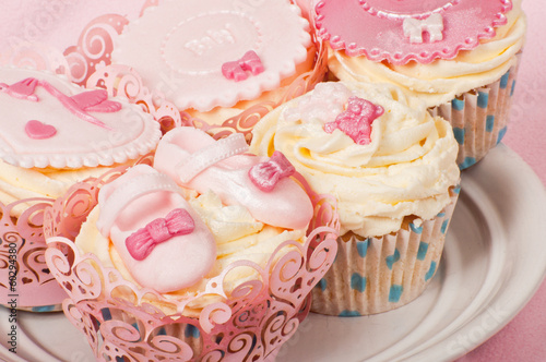 newborn baby girl cupcakes
