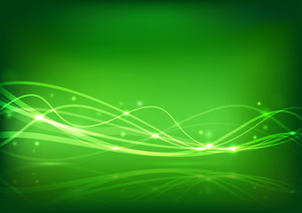 Wall Mural - Transparent energy wave - abstract banner