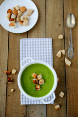 Poster - Cream soup of spinach  and broccoli