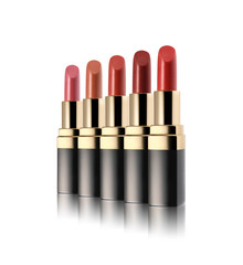 Wall Mural - Set of lipsticks isolated on white