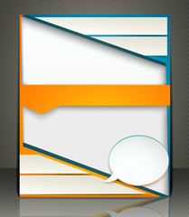 Poster - vector layout business flyer, magazine cover