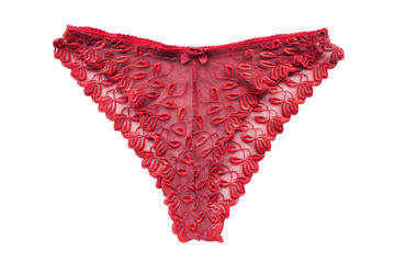 Sticker - Red transparent panties