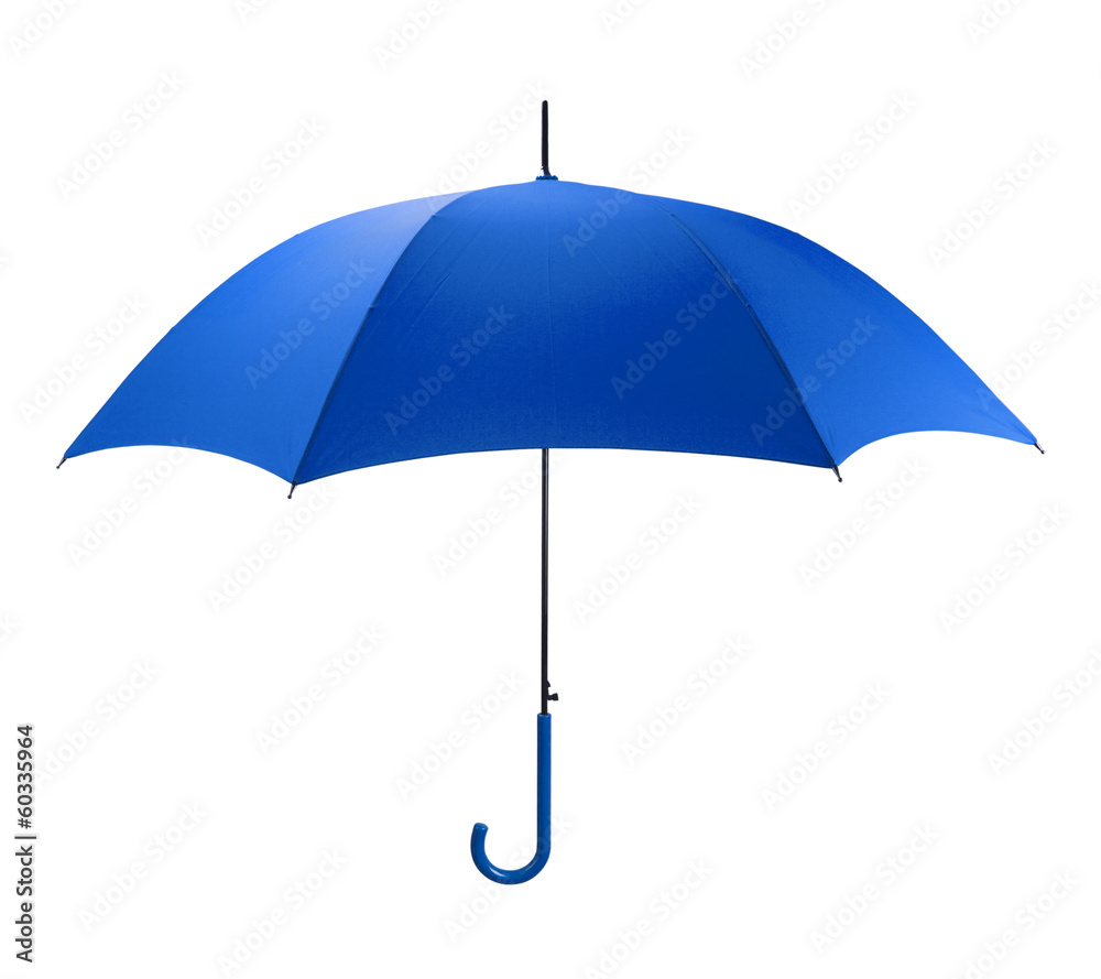 Blue Umbrella - obrazy, fototapety, plakaty 