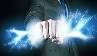 Wall Mural - power in hands