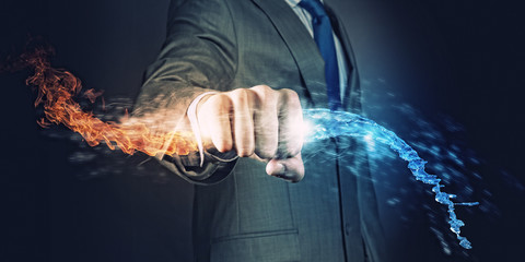 Wall Mural - power in hands