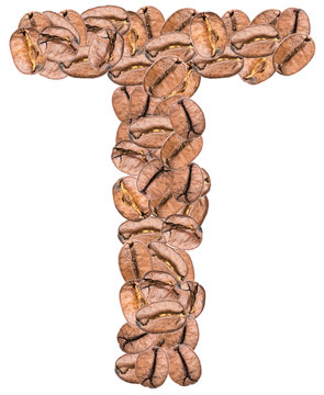 Coffee Alphabet Letter T