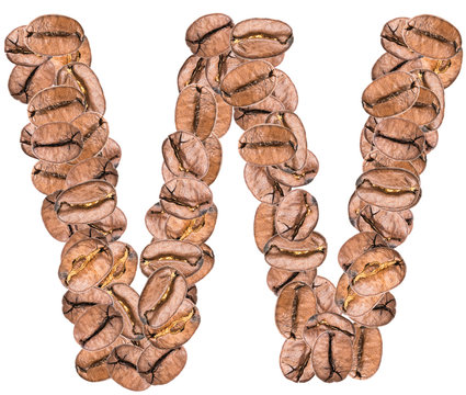 Coffee Alphabet Letter W